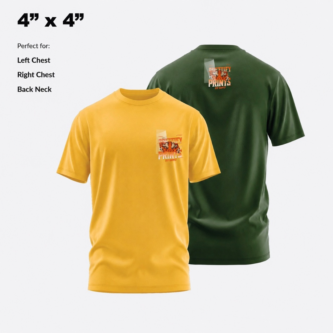 Custom DTF Transfers By Size