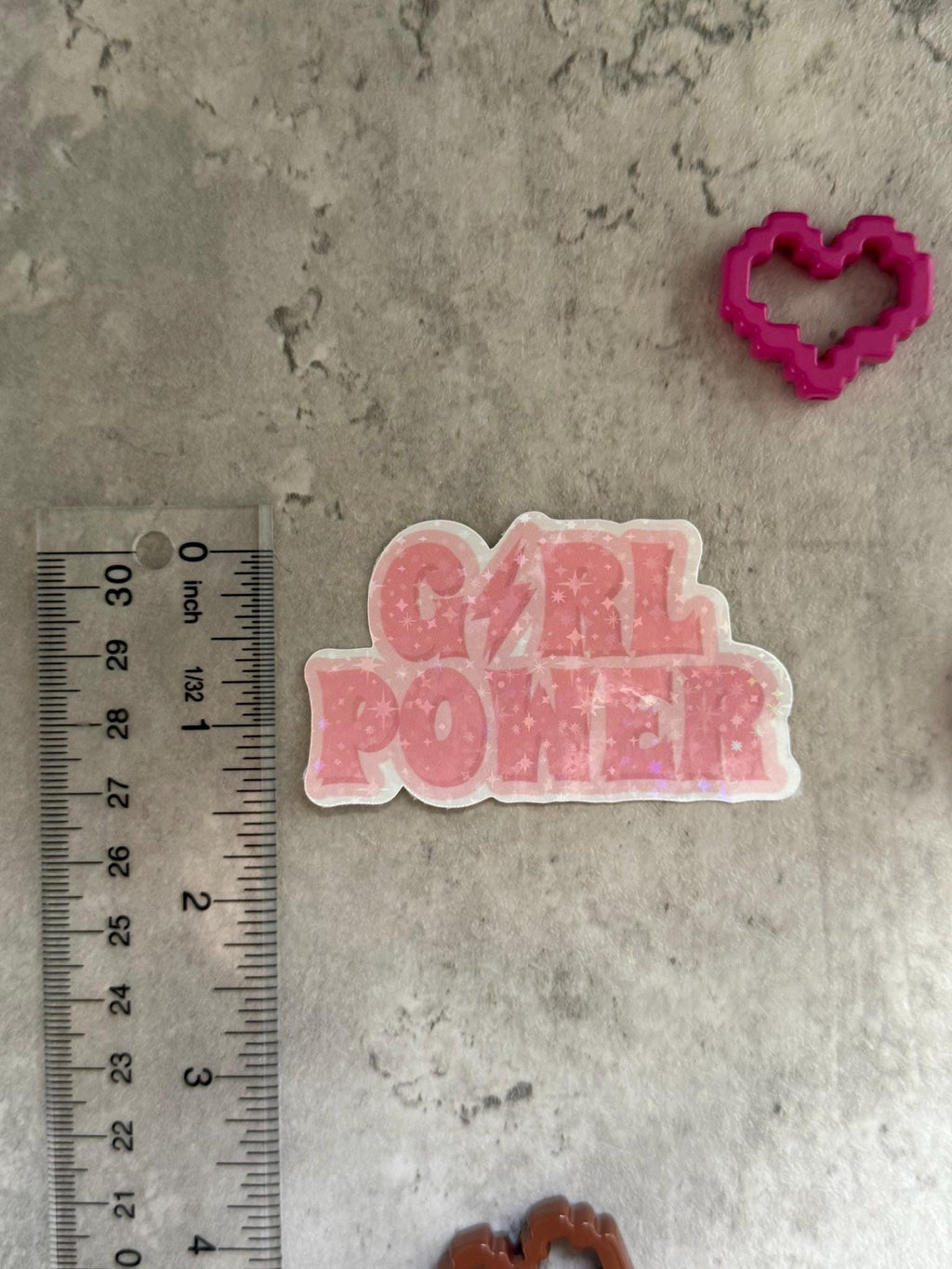 Waterproof Holographic Vinyl Sticker — Girl Power