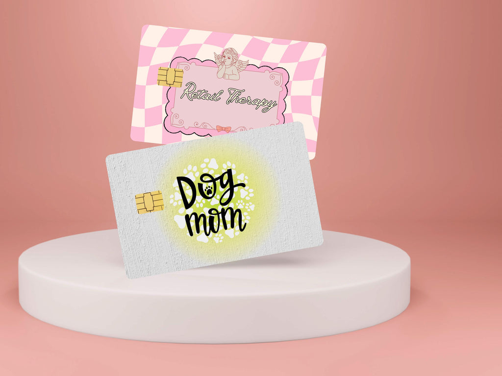 Aesthetic Credit Card Decals – Glossy Waterproof Vinyl Skins, Set of 6