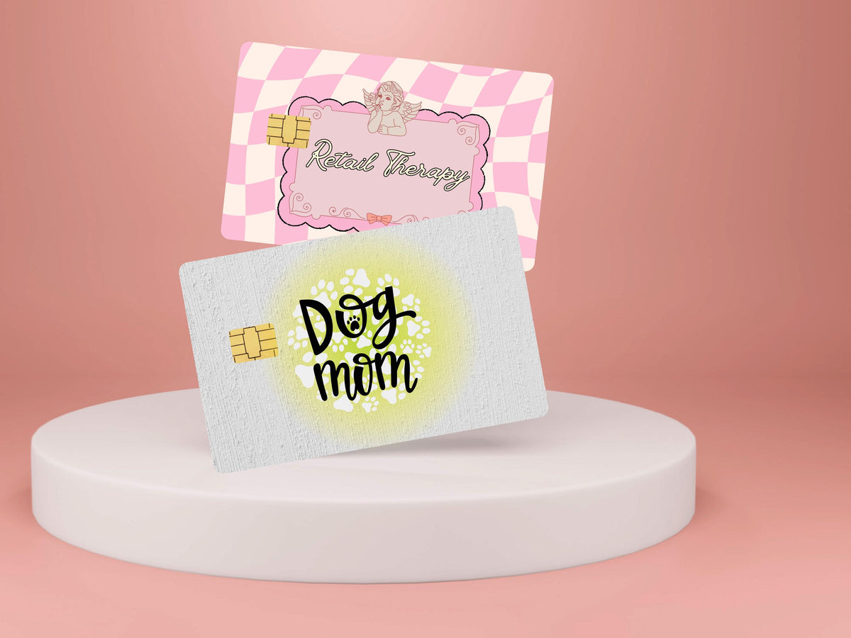 Aesthetic Credit Card Decals – Glossy Waterproof Vinyl Skins, Set of 6