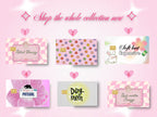 Aesthetic Credit Card Decals – Glossy Waterproof Vinyl Skins, Set of 6