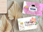 Aesthetic Credit Card Decals – Glossy Waterproof Vinyl Skins, Set of 6