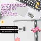 Waterproof Holographic Vinyl Sticker — In God’s Hands, Christian Faith