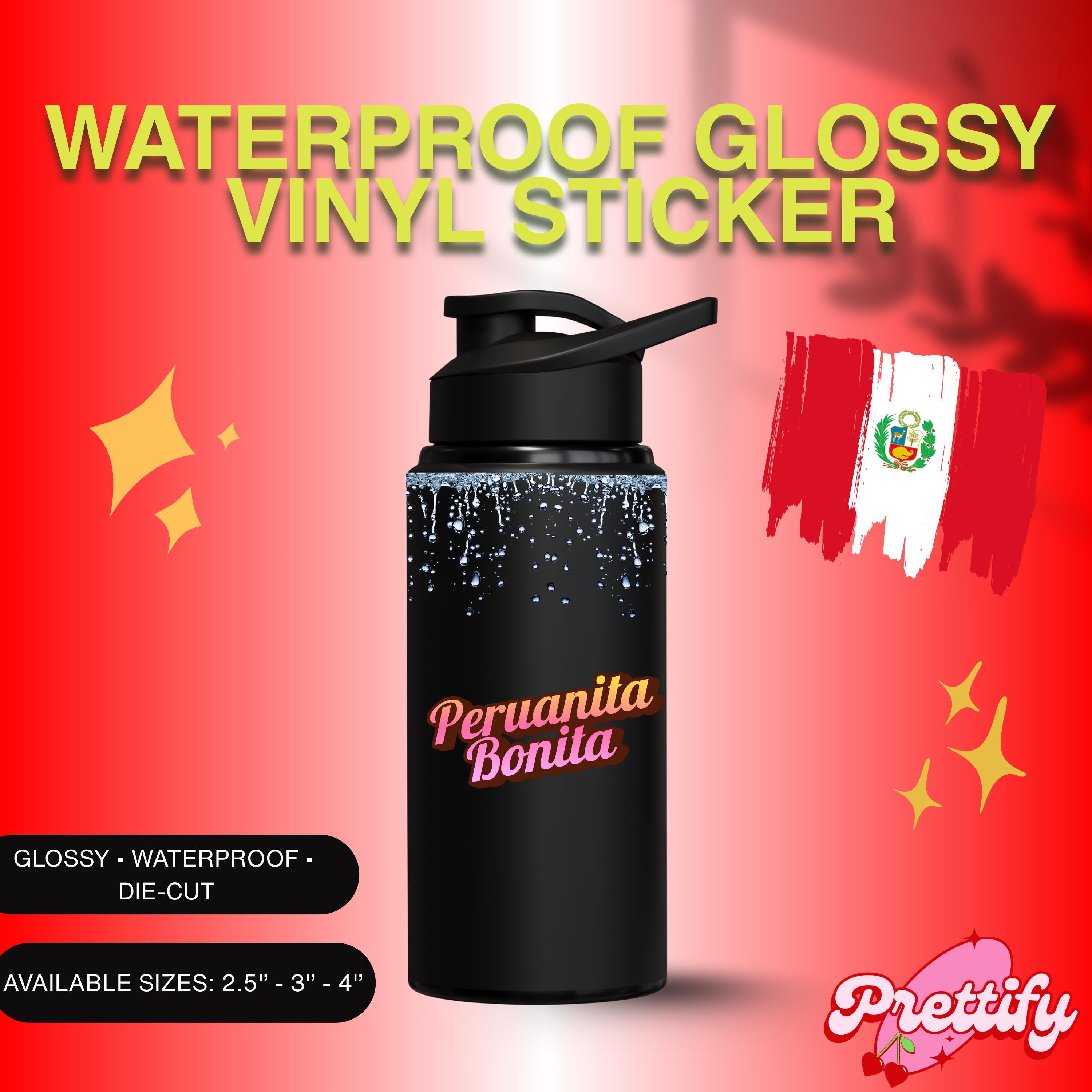 Waterproof Holographic Vinyl Sticker — Custom Country Bonita (Peruanita, Colombiana, etc.)