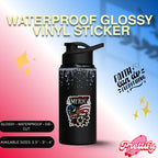Vinyl Sticker – “God Bless America” – Waterproof Glossy – Cross, Flag & Floral – Laptop/Water Bottle