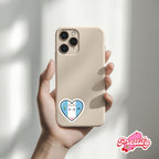 Kawaii Guatemala Heart Flag Sticker | Latin America Travel Decal