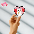 Kawaii Peru Heart Flag Sticker | Peruvian Pride Vinyl Decal