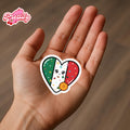 Kawaii Mexico Heart Flag Sticker | Waterproof Vinyl Decal