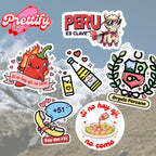 Kawaii Peru Stickers | Ají, Alpaca, Ceviche Vinyl Decals