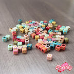 Personalized Safety Pin Brooch with Charm | Custom Letter Bead Accessory