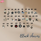 Personalized Safety Pin Brooch with Charm | Custom Letter Bead Accessory