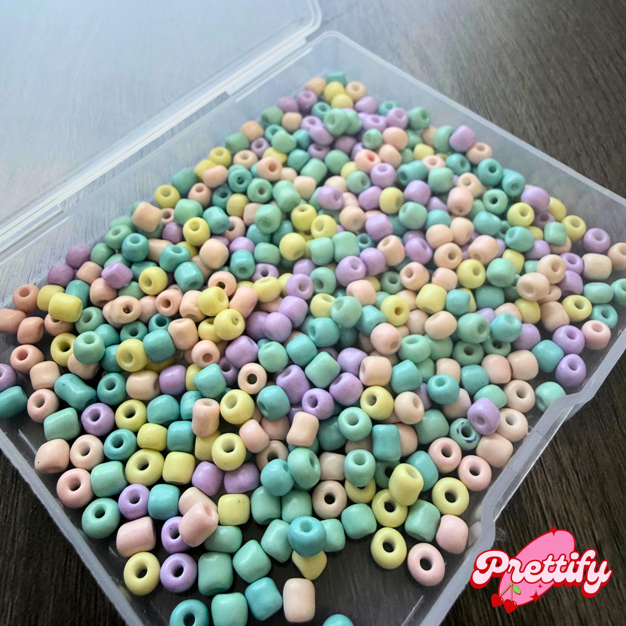 Pastel Beaded Safety Pin Brooch | Handmade Charm Accessory for Jackets, Bags