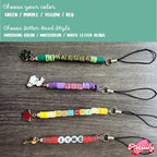 Custom Phone Charm Keychain | Personalized Name Phone Charm | Beaded Phone Strap | Bag Charm | Zipper Charm | Handmade Gift