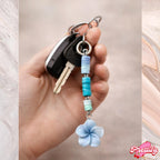 Flower Phone Charm, Beaded Phone Strap, Cute Phone Charm, Bag Charm Keychain, Aesthetic Phone Accessory, Cute Flower Keychain